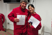 La bombera olavarriense María Bevacqua regresó al país tras la misión humanitaria en Venezuela