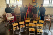En la cárcel de mujeres de Azul repararon mobiliario y elaboraron juegos para el centro de desarrollo infantil local
