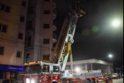Durante la madrugada hubo un incendio en un edificio céntrico