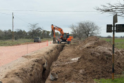 Avanza la obra de la cañería de impulsión sobre avenida Alberdi