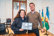 El intendente Wesner recibió a Sandra Mihanovich