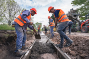 Avanza la obra de construcción de cordón cuneta en el barrio Villa Aurora