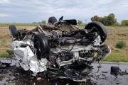 Cuatro personas murieron tras un choque frontal entre dos vehículos en la Ruta 65
