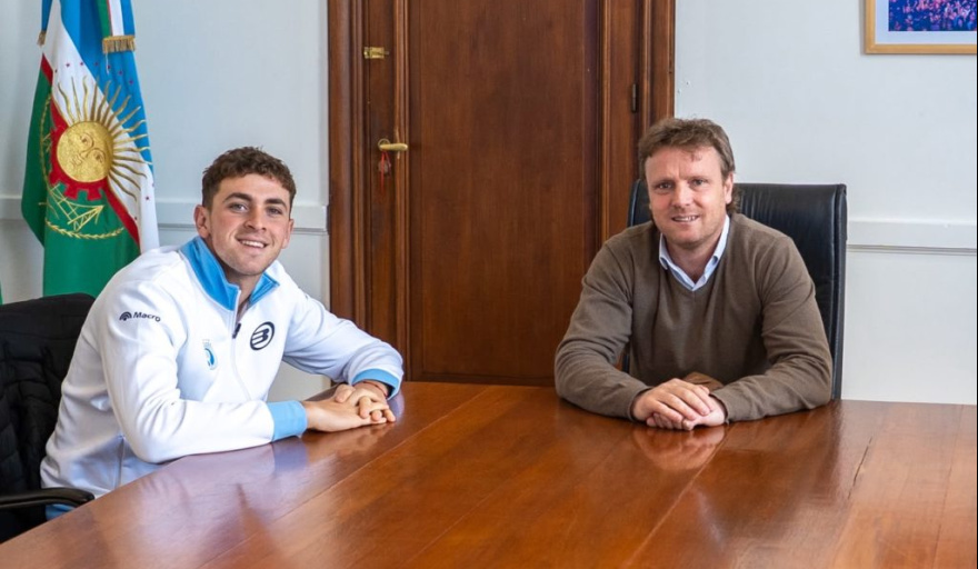 El intendente Wesner recibió a Teo Gamondi